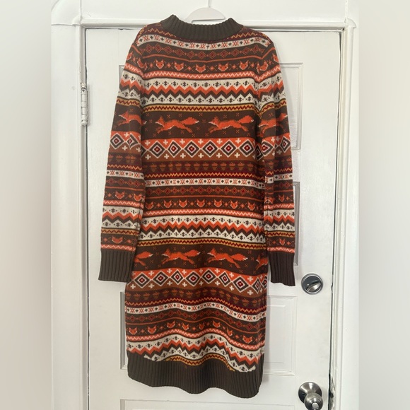 NWT Kiel James Patrick Cozy Cabin Fantastic Fox Dress L - Picture 2 of 7